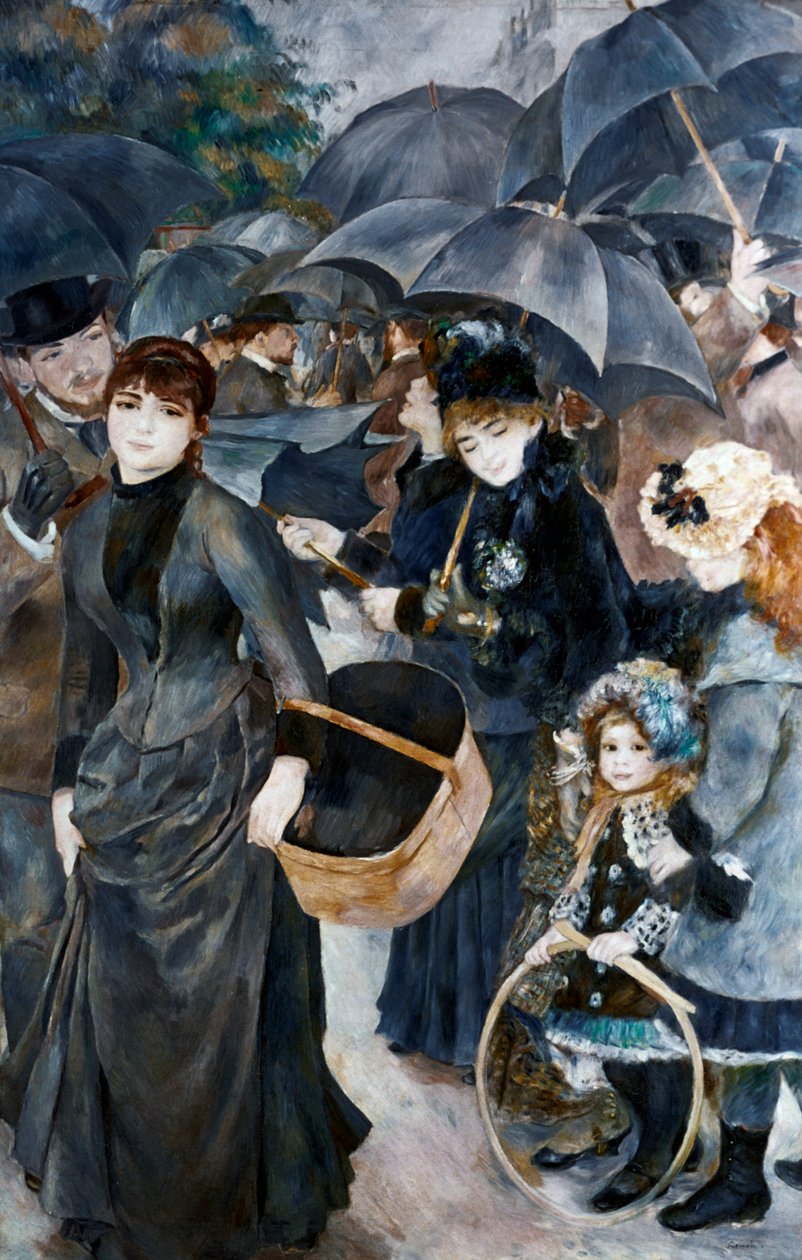 Sateenvarjot, 1881-1886 tekijältä Pierre Auguste Renoir