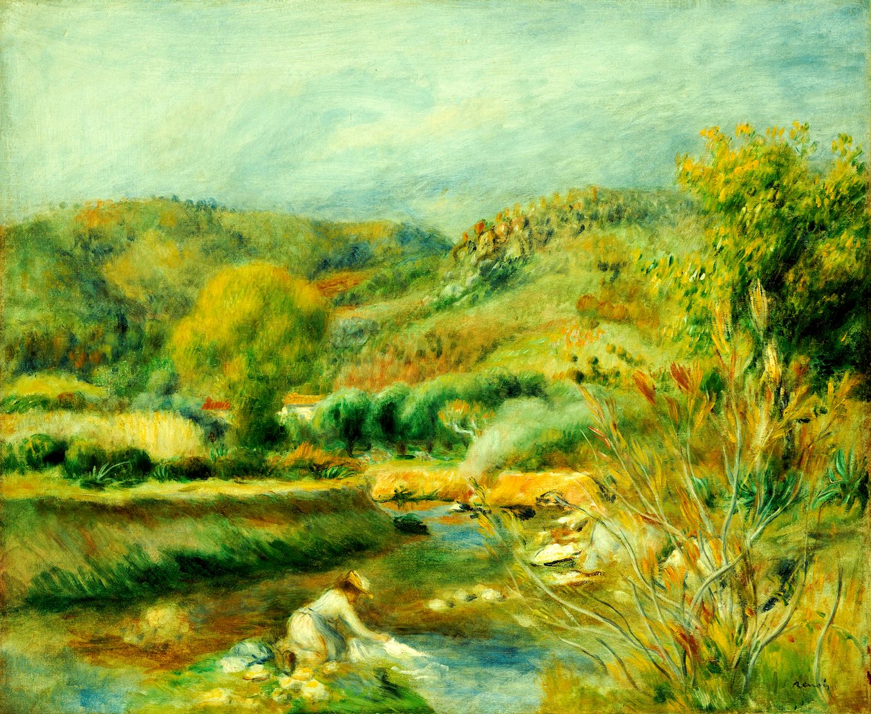 Pesunainen, n. 1891 tekijältä Pierre Auguste Renoir