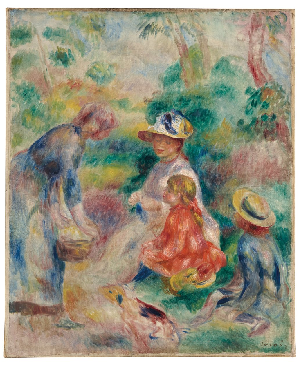 Omenamyyjä, 1890 tekijältä Pierre Auguste Renoir