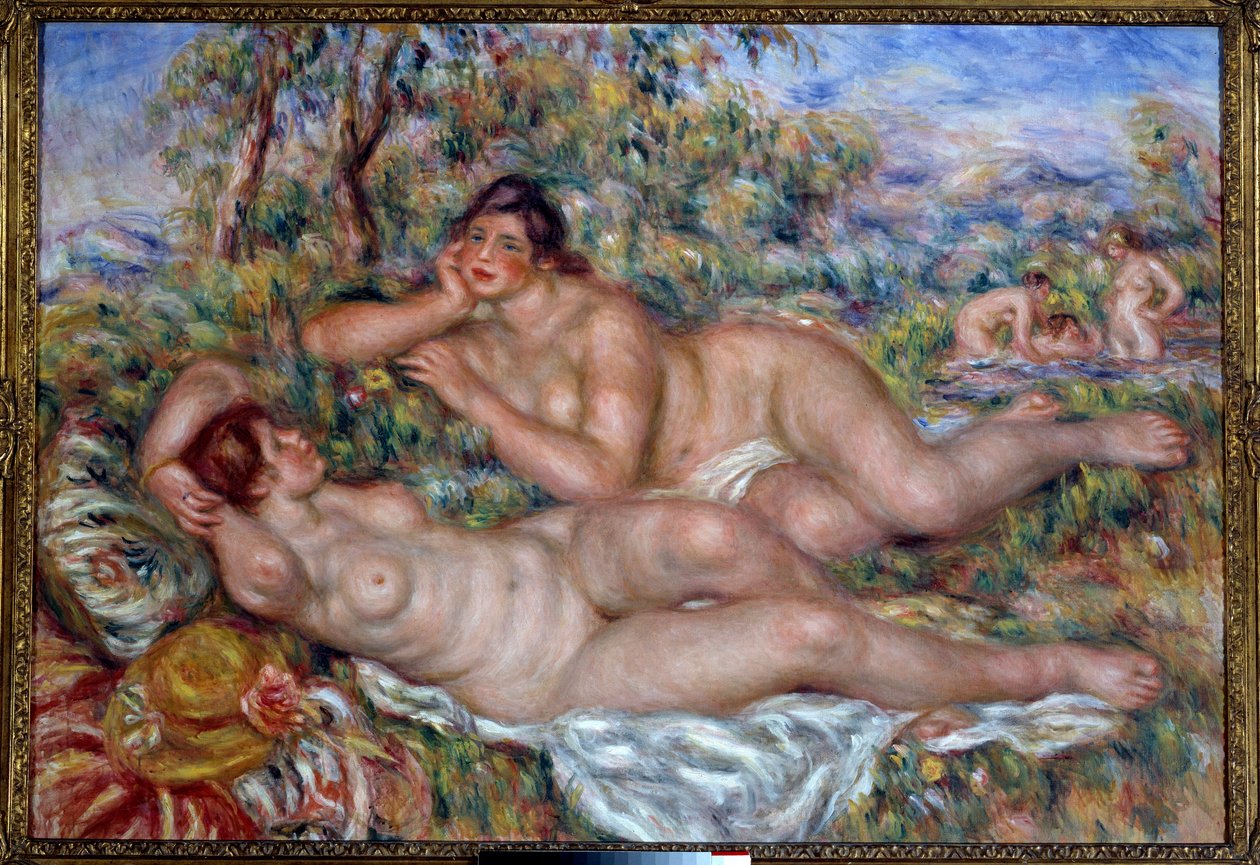 Uimarit. Pierre Auguste Renoirin (1841-1919) maalaus tekijältä Pierre Auguste Renoir