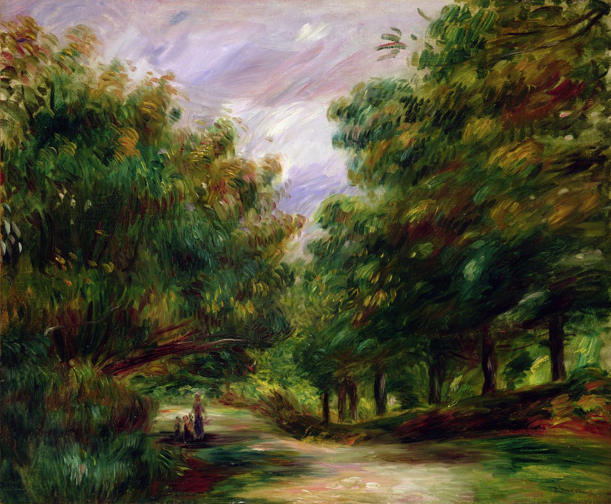 Tie lähellä Cagnesia, 1905 tekijältä Pierre Auguste Renoir