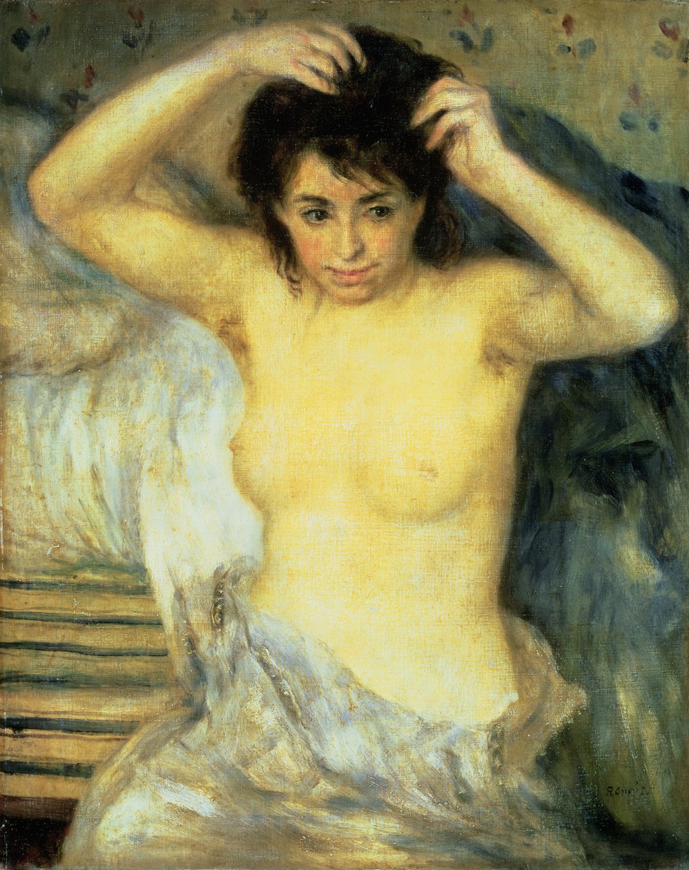 Torso eli ennen kylpyä, n. 1873-75 (öljy kankaalle) tekijältä Pierre Auguste Renoir