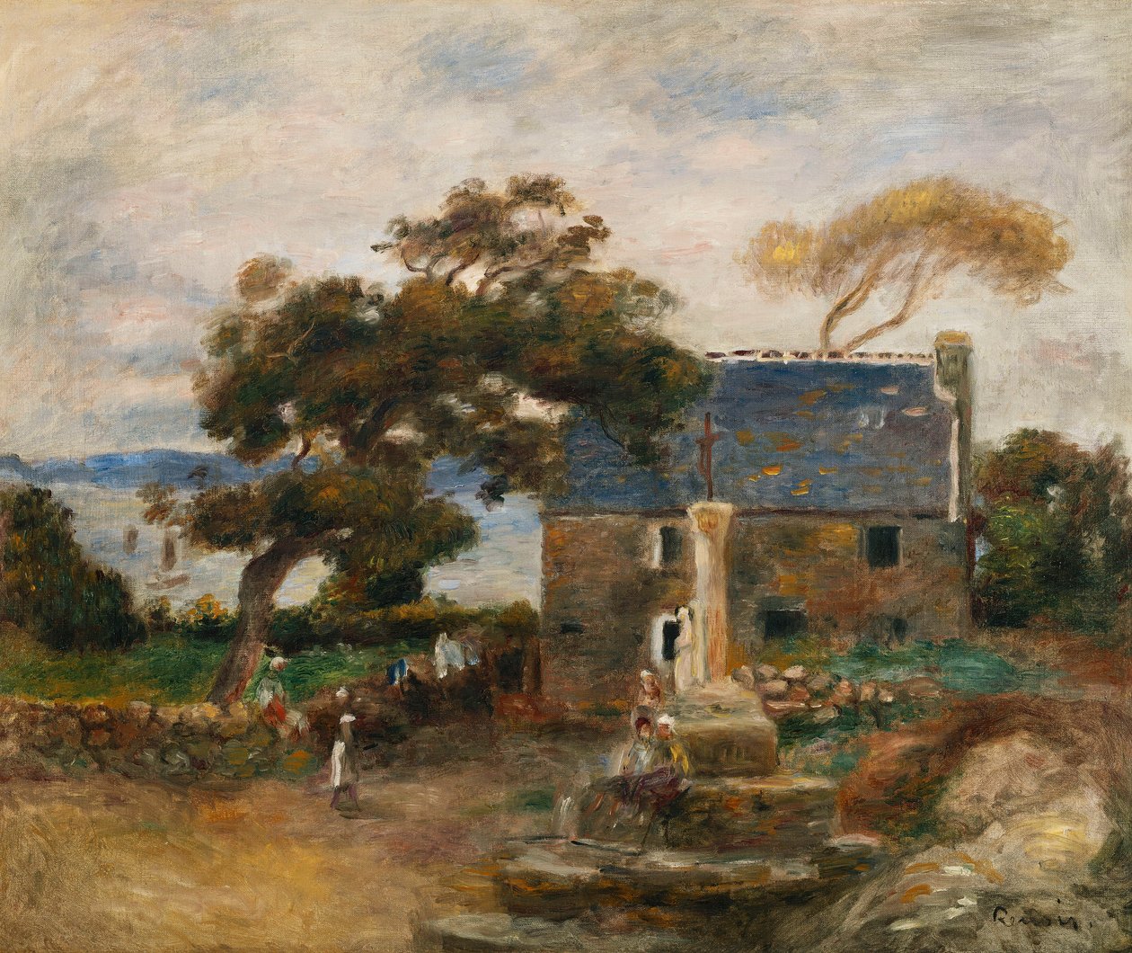 Treboul, lähellä Douarneneziä, Bretagne; Treboul, lähellä Douarneneziä, Bretagne, 1895 tekijältä Pierre Auguste Renoir