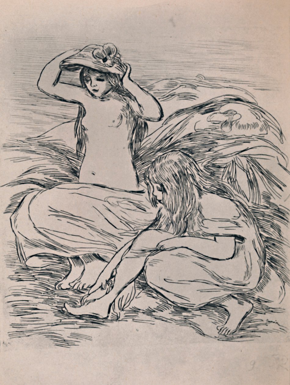 Kaksi uimaria, 1946 tekijältä Pierre Auguste Renoir