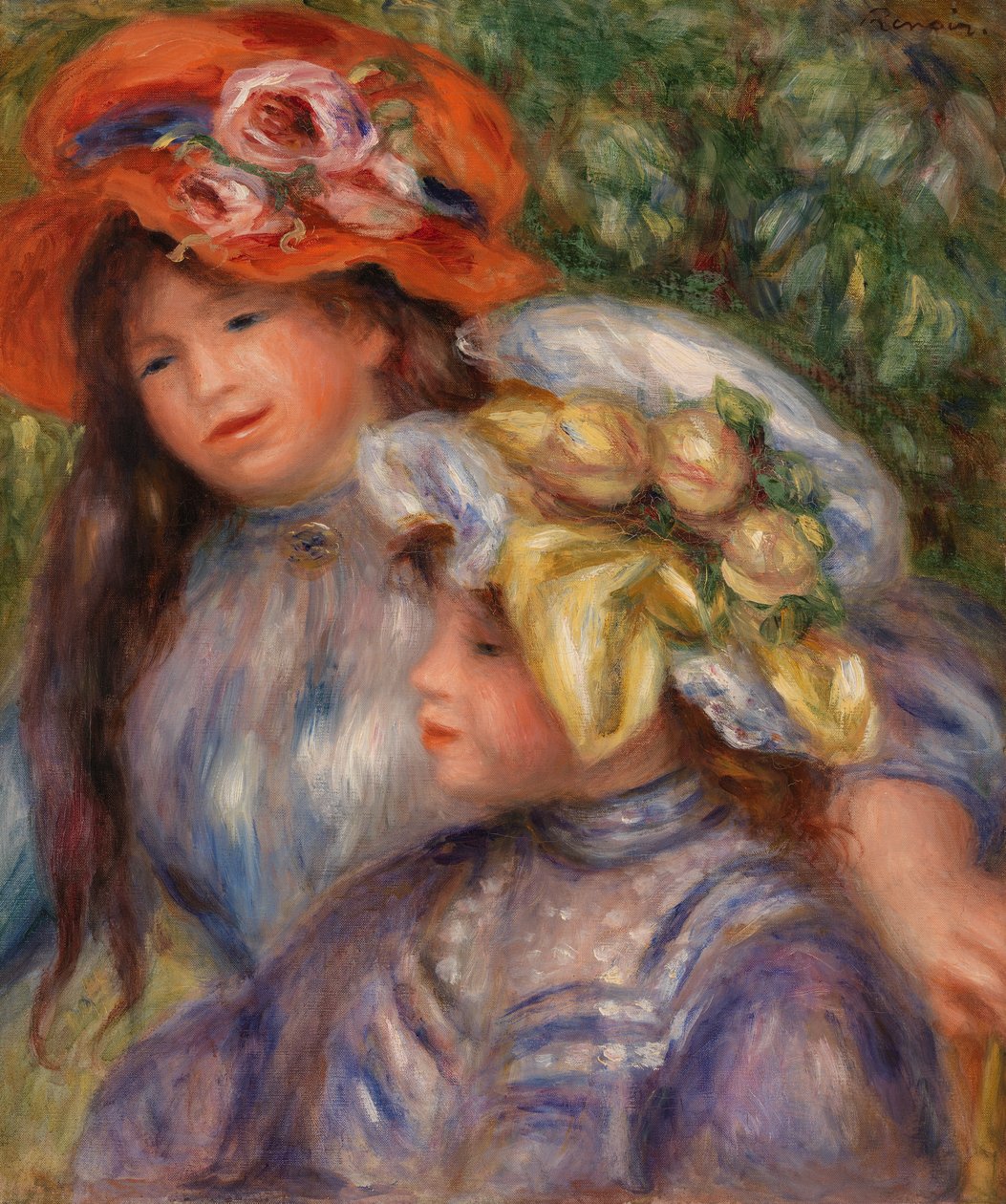 Kaksi tyttöä tekijältä Pierre Auguste Renoir
