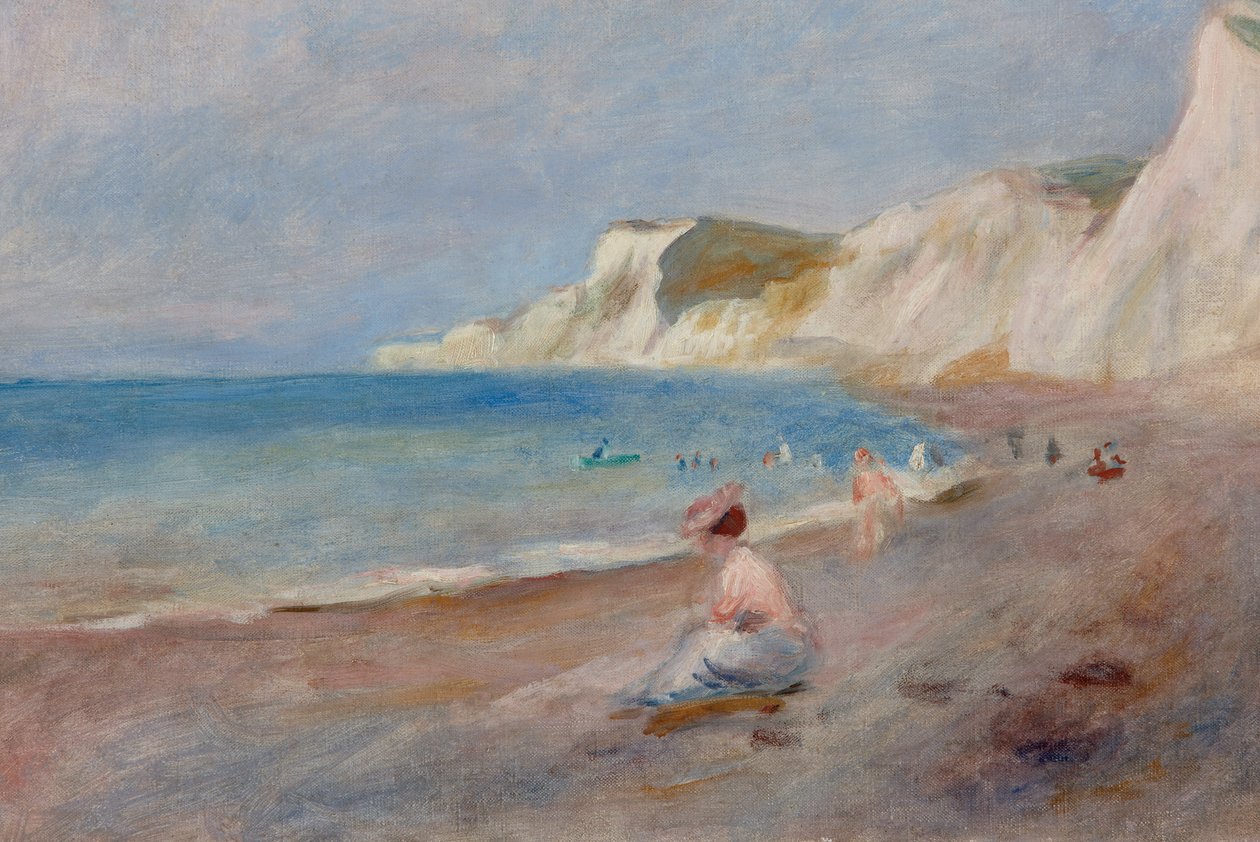 Varengevillen ranta; La Plage de Varengeville, n. 1880 tekijältä Pierre Auguste Renoir