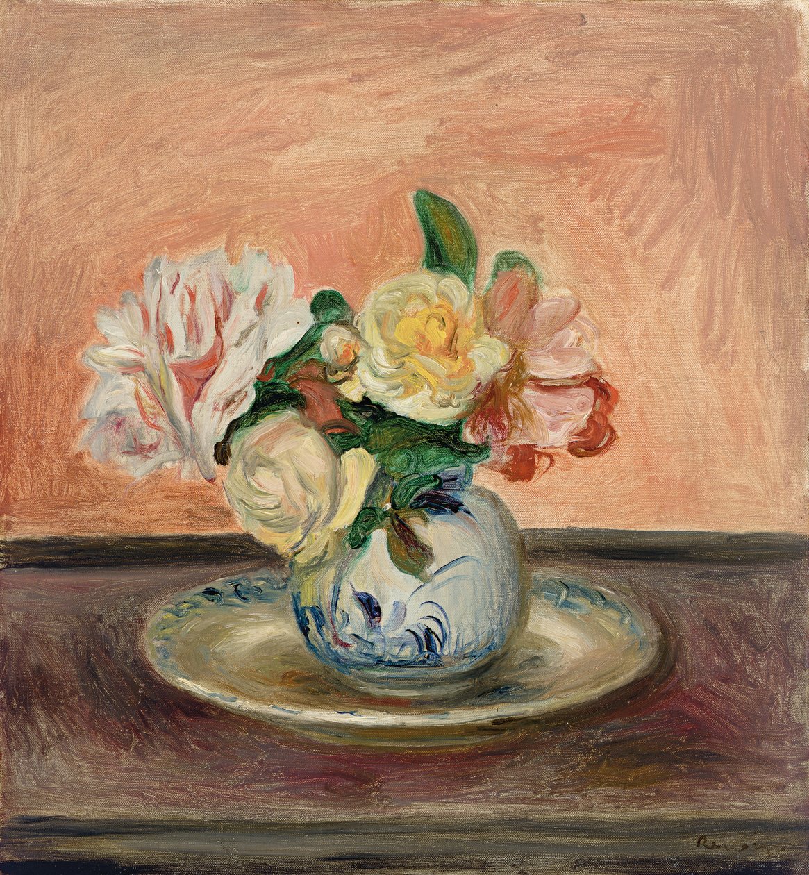 Kukkamaljakko, 1901 tekijältä Pierre Auguste Renoir