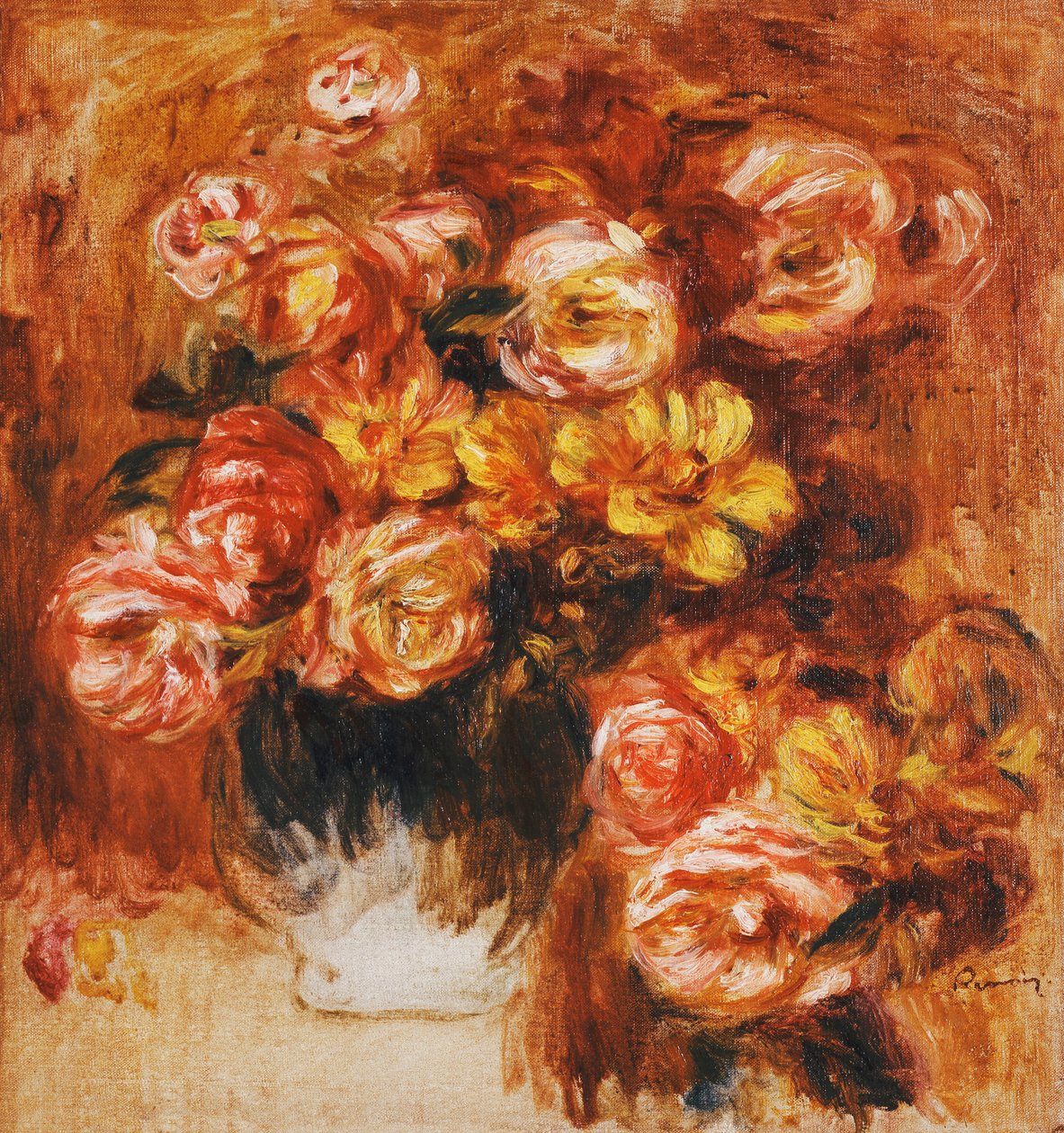 Ruusumaljakko; Vase de Roses, tekijältä Pierre Auguste Renoir