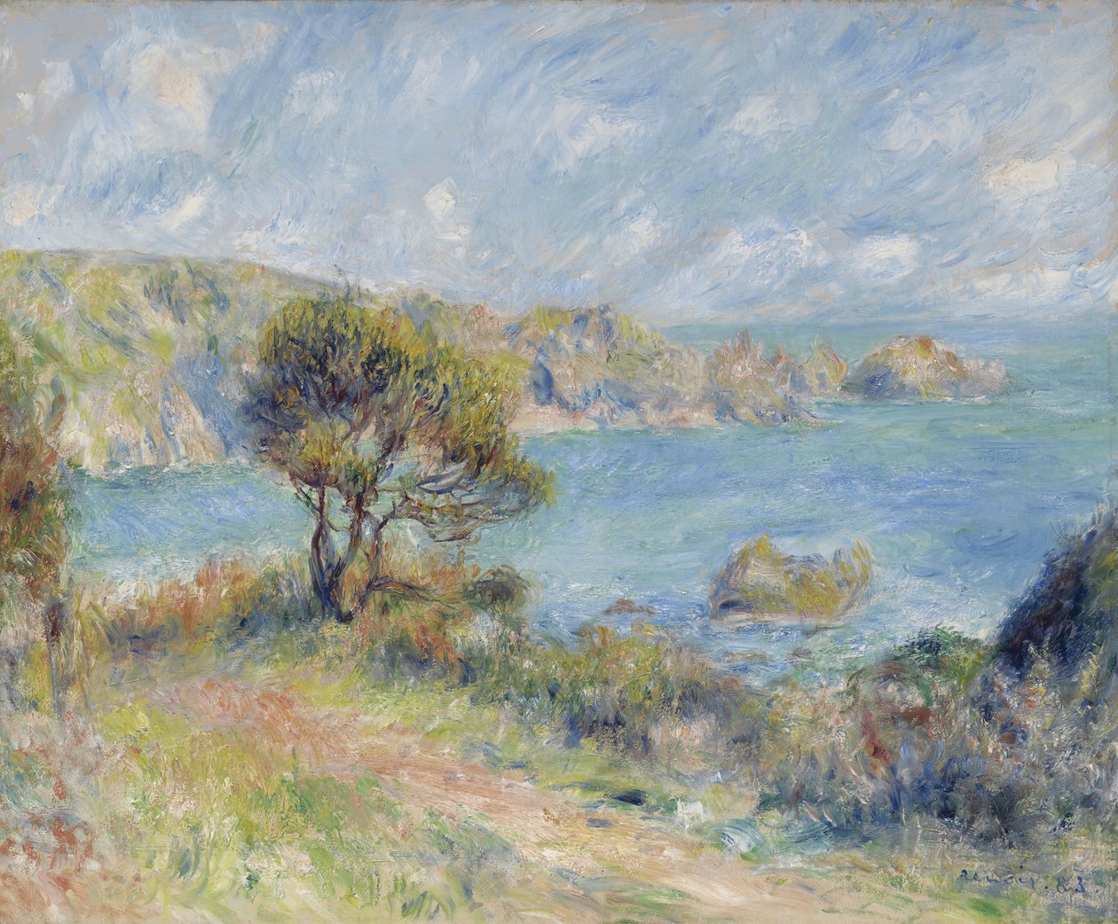 Näkymä Guernseyssä, 1883 tekijältä Pierre Auguste Renoir