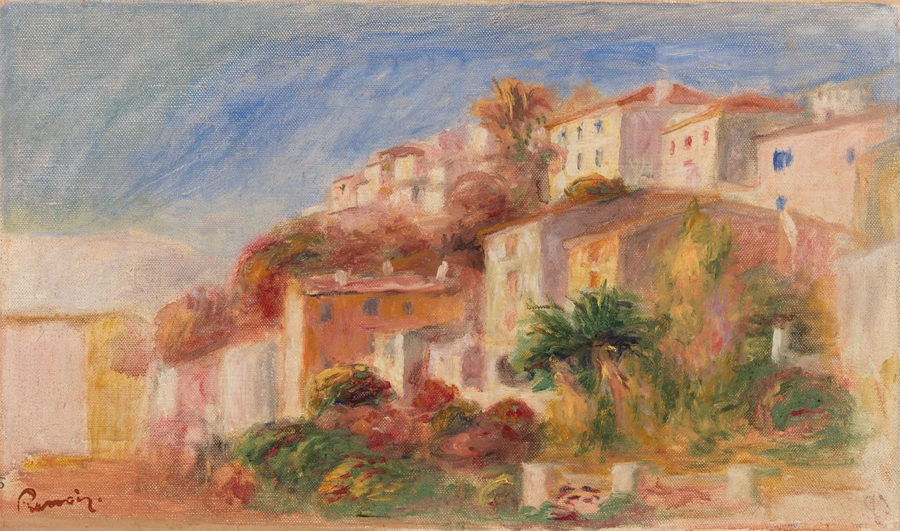 Näkymä Postin puutarhasta, Cagnes tekijältä Pierre Auguste Renoir