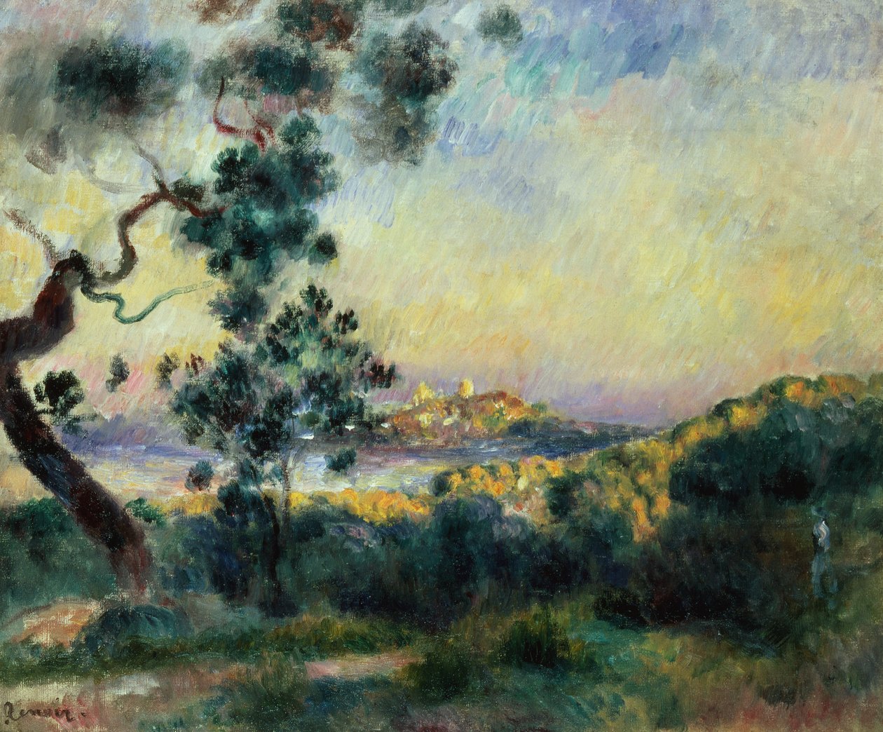 Näkymä Antibesiin tekijältä Pierre Auguste Renoir
