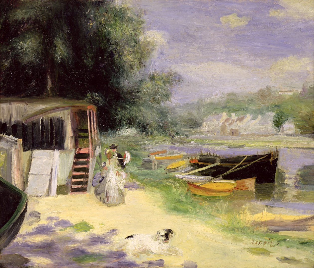 Näkymä Bougivalista tekijältä Pierre Auguste Renoir