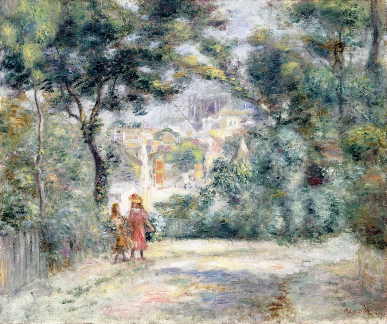Näkymä Sacre-Coeurille, 1905 tekijältä Pierre Auguste Renoir