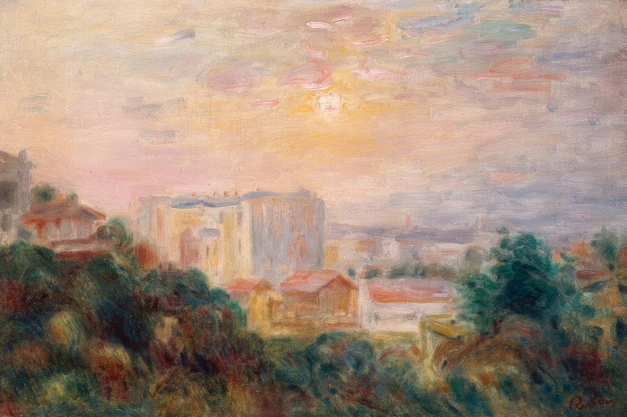 Vue de Montmartre tekijältä Pierre Auguste Renoir