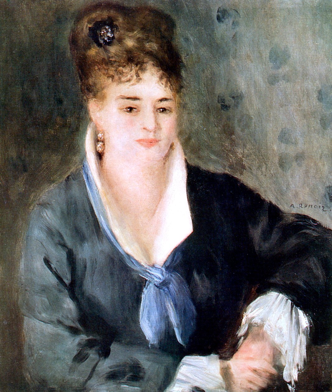 Nainen mustassa, 1876 tekijältä Pierre Auguste Renoir