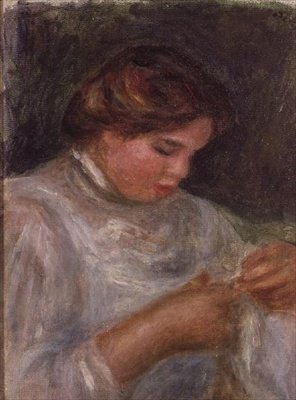 Nainen saksilla tekijältä Pierre Auguste Renoir