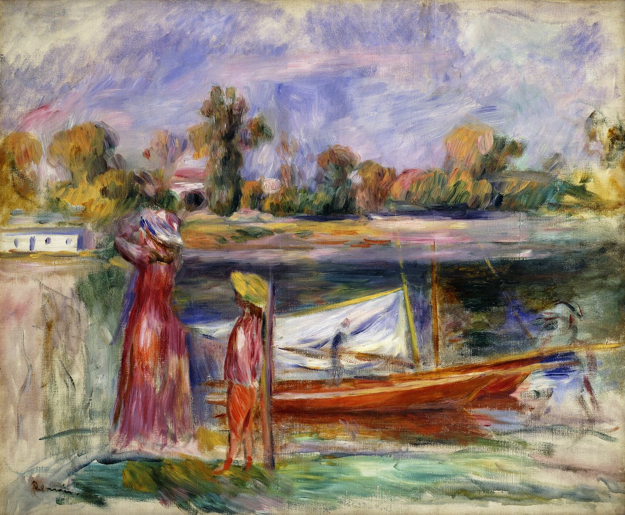 Nuoret tytöt Argenteuilissa; Nuoret tytöt Argenteuilissa, n. 1896 tekijältä Pierre Auguste Renoir