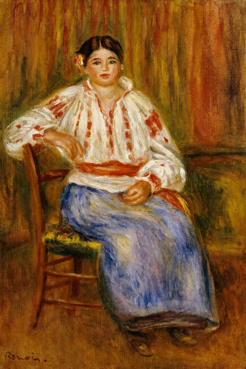 Nuori romanialainen, 1914 tekijältä Pierre Auguste Renoir