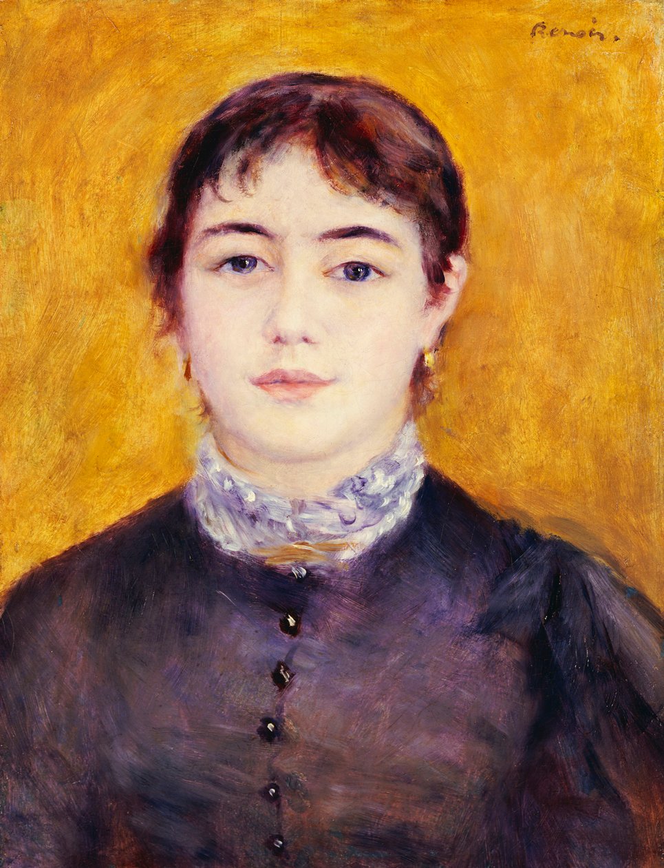 Nuori nainen sinisessä, 1879 tekijältä Pierre Auguste Renoir