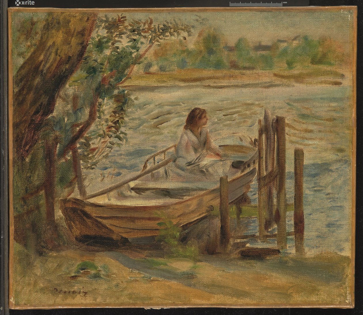 Nuori nainen veneessä tekijältä Pierre Auguste Renoir