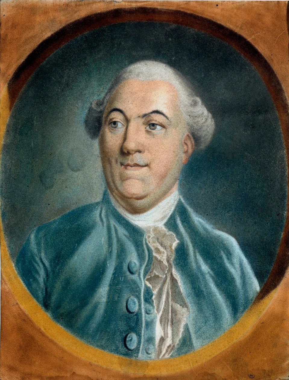 Jacques Neckerin (1732-1804) muotokuva Pierre Baudemantin (1729-1808) ministeri pastellimaalaus 1700-luvun Troyes musee des Beaux Arts tekijältä Pierre Baudemant