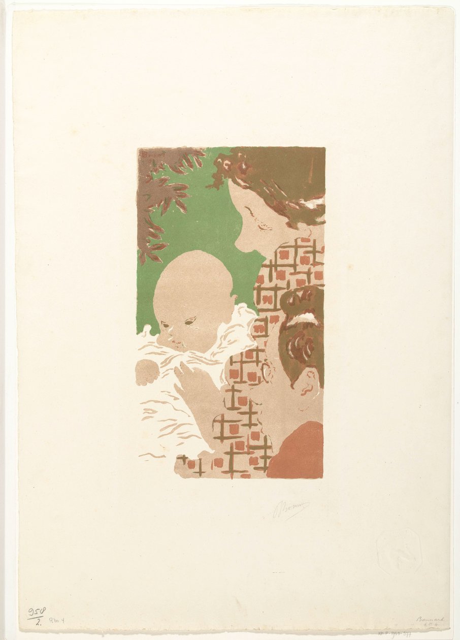 Andrée Terasse poika Jean ja veli Pierre Bonnard Scene de famille tekijältä Pierre Bonnard