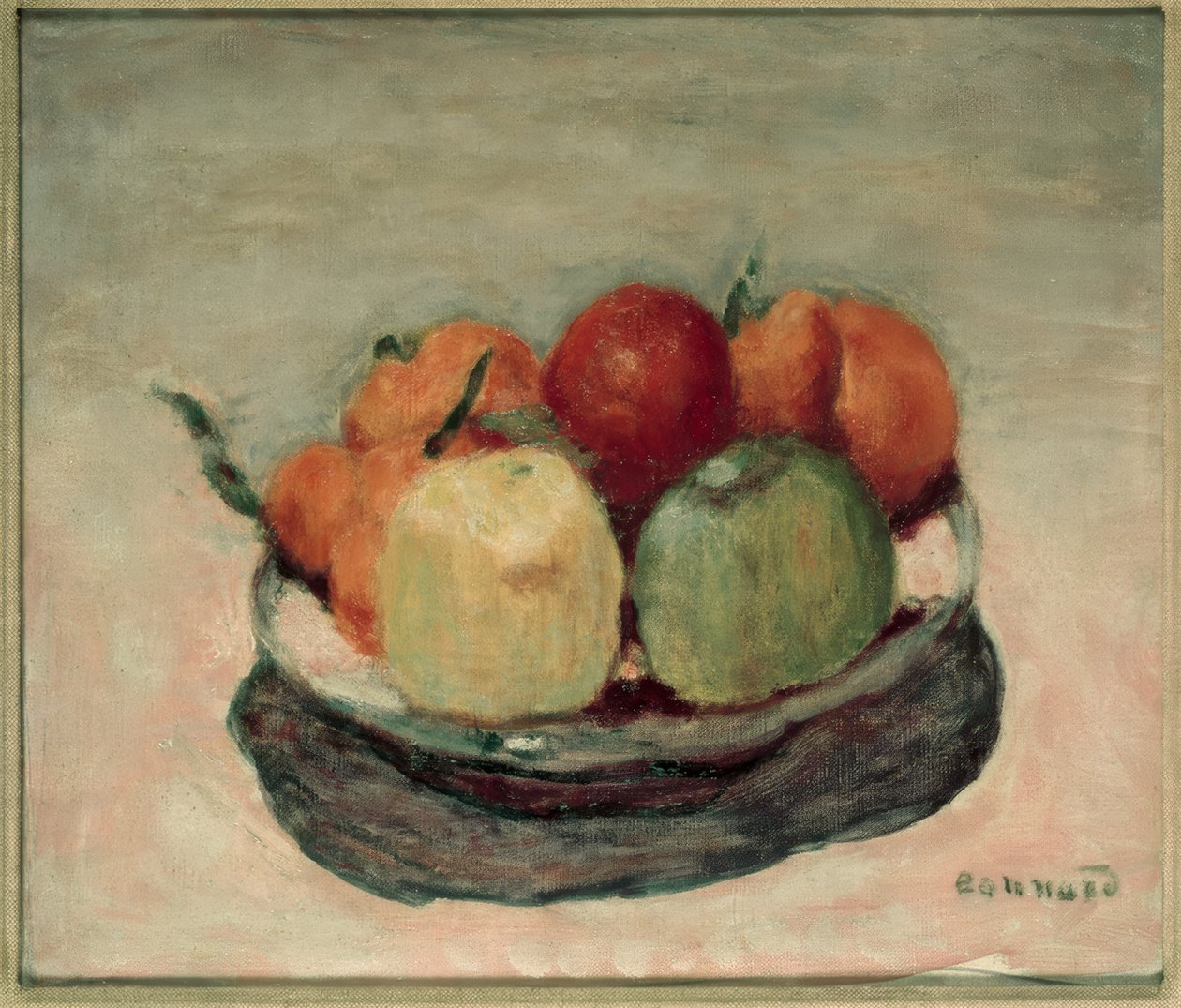 Hedelmälautanen tai omenat tekijältä Pierre Bonnard
