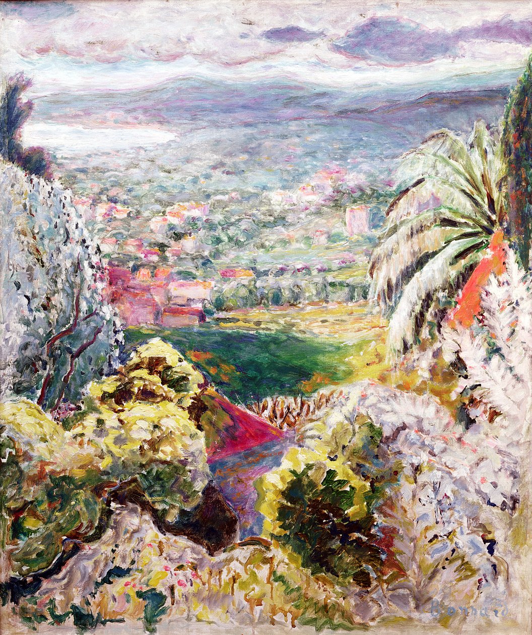 Cannesin lahti, noin 1937 tekijältä Pierre Bonnard
