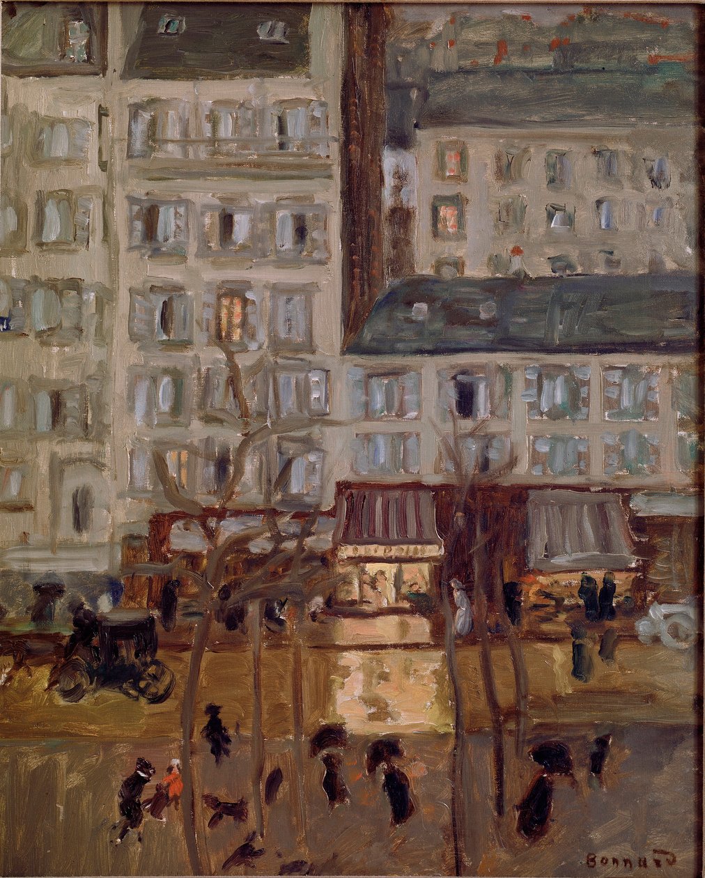 Boulevard de Clichy Pierre Bonnardin maalaus (1867-1947) 1904 Bryssel, kokoelma dr. G. Daelemans tekijältä Pierre Bonnard
