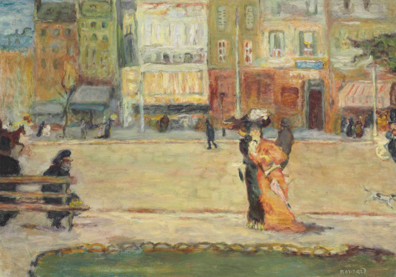 Boulevard de Clichy tai Street Scene Pariisissa tekijältä Pierre Bonnard
