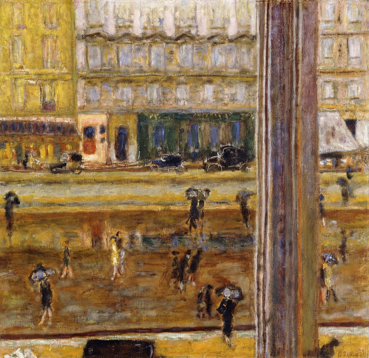 Boulevard des Batignolles (Sade), n. 1926 (öljy kankaalle) tekijältä Pierre Bonnard