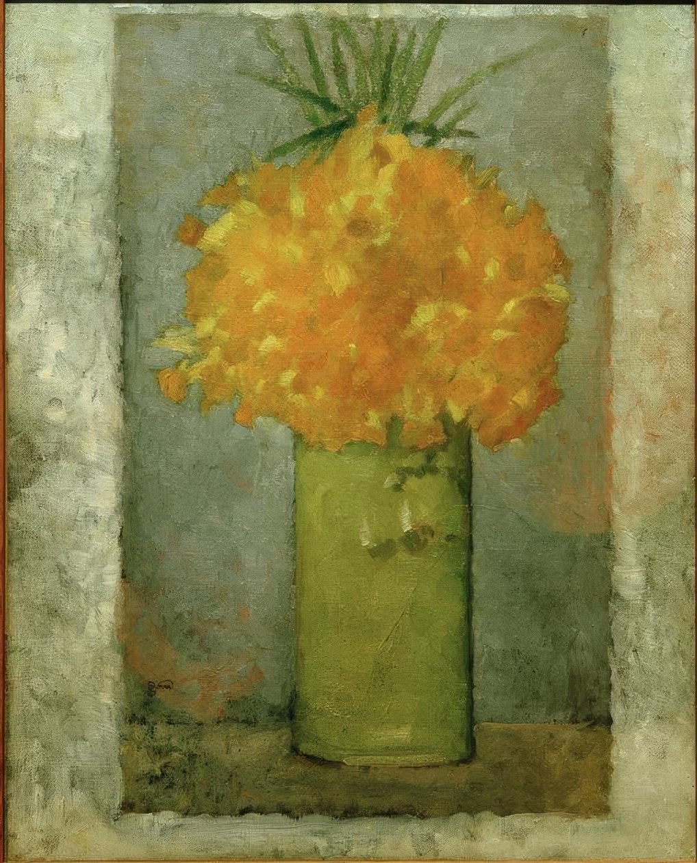Narsissikimppu (narsissit vihreässä ruukussa) tekijältä Pierre Bonnard