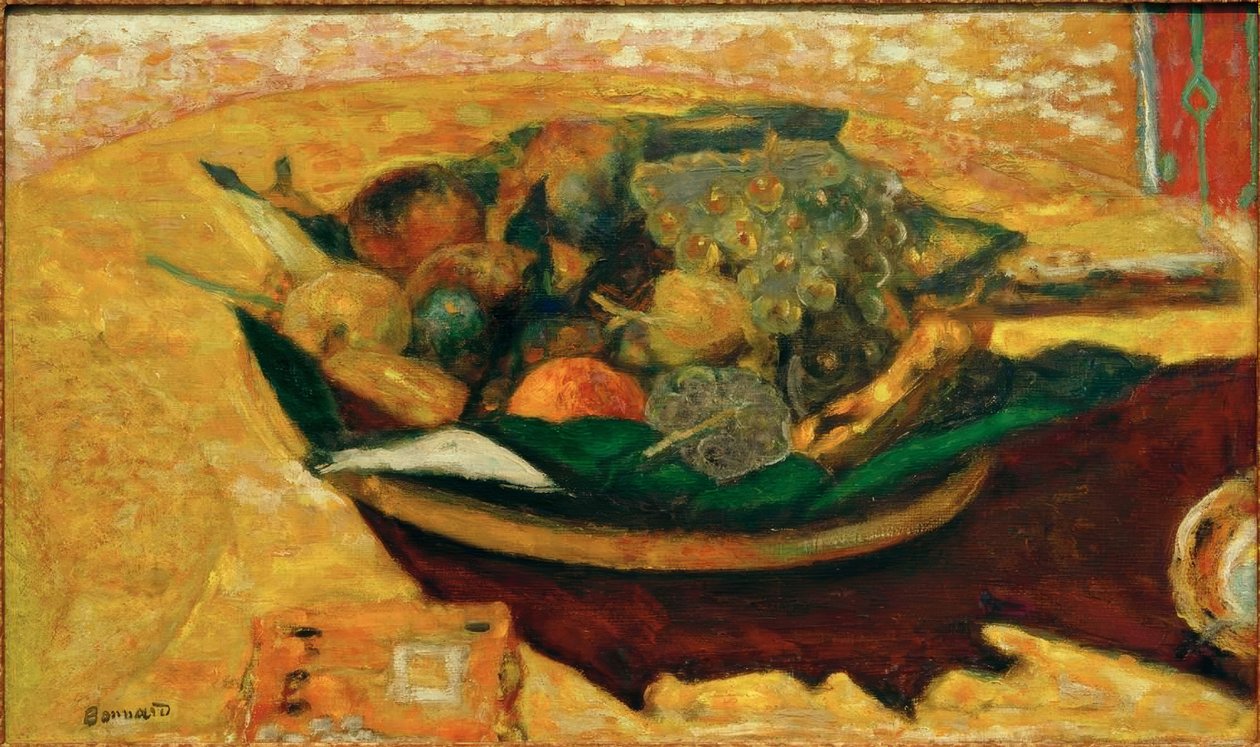 Coupe de hedelmät pöydälle tekijältä Pierre Bonnard