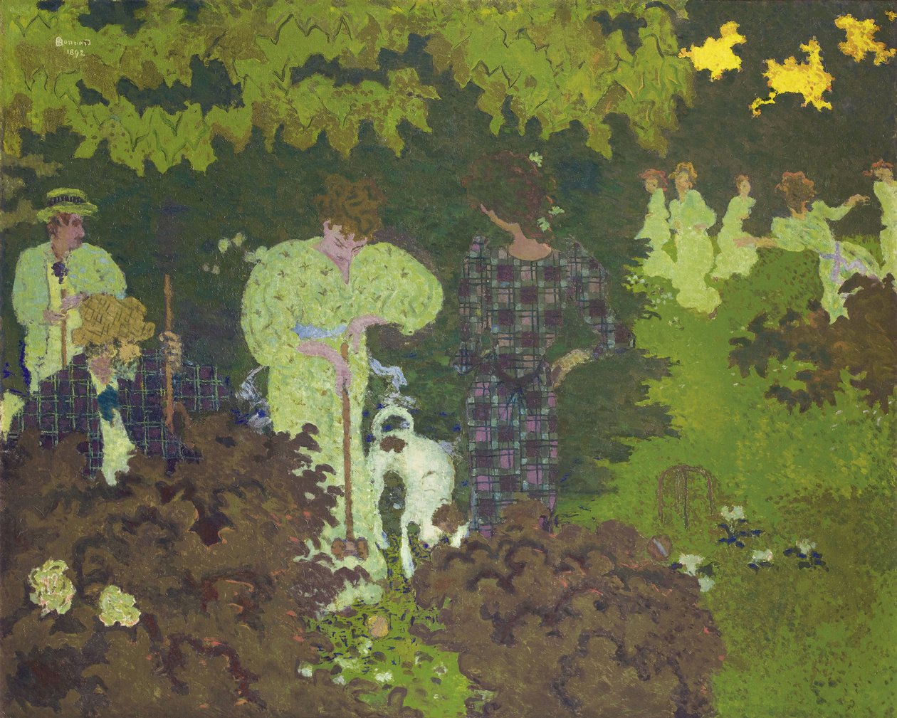Kroketti, 1892 tekijältä Pierre Bonnard