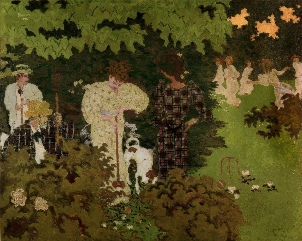 Crépuscule ou La partie du croquet tekijältä Pierre Bonnard