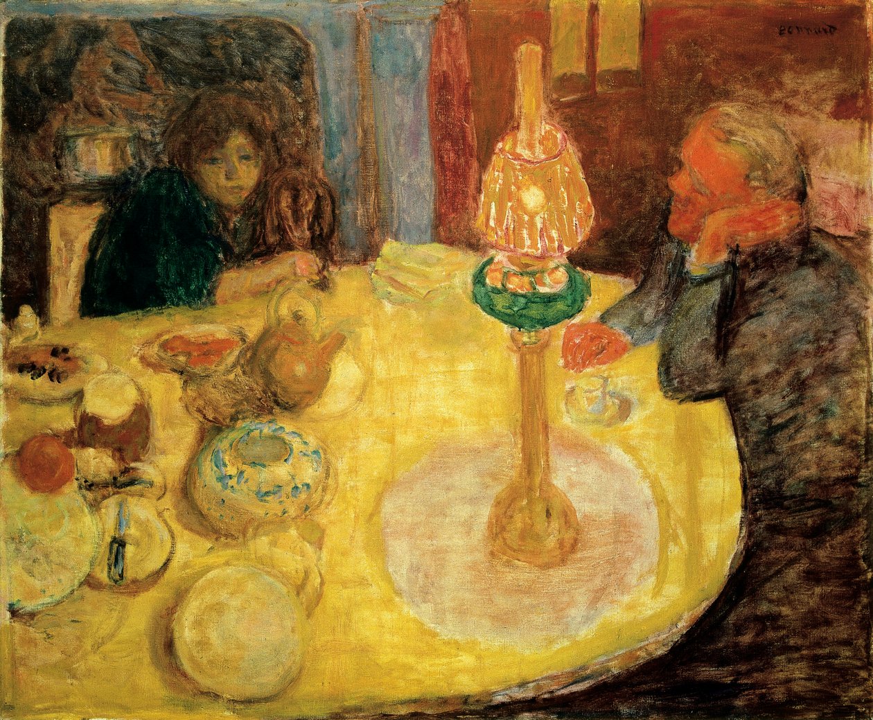 Ilta lampun alla tekijältä Pierre Bonnard
