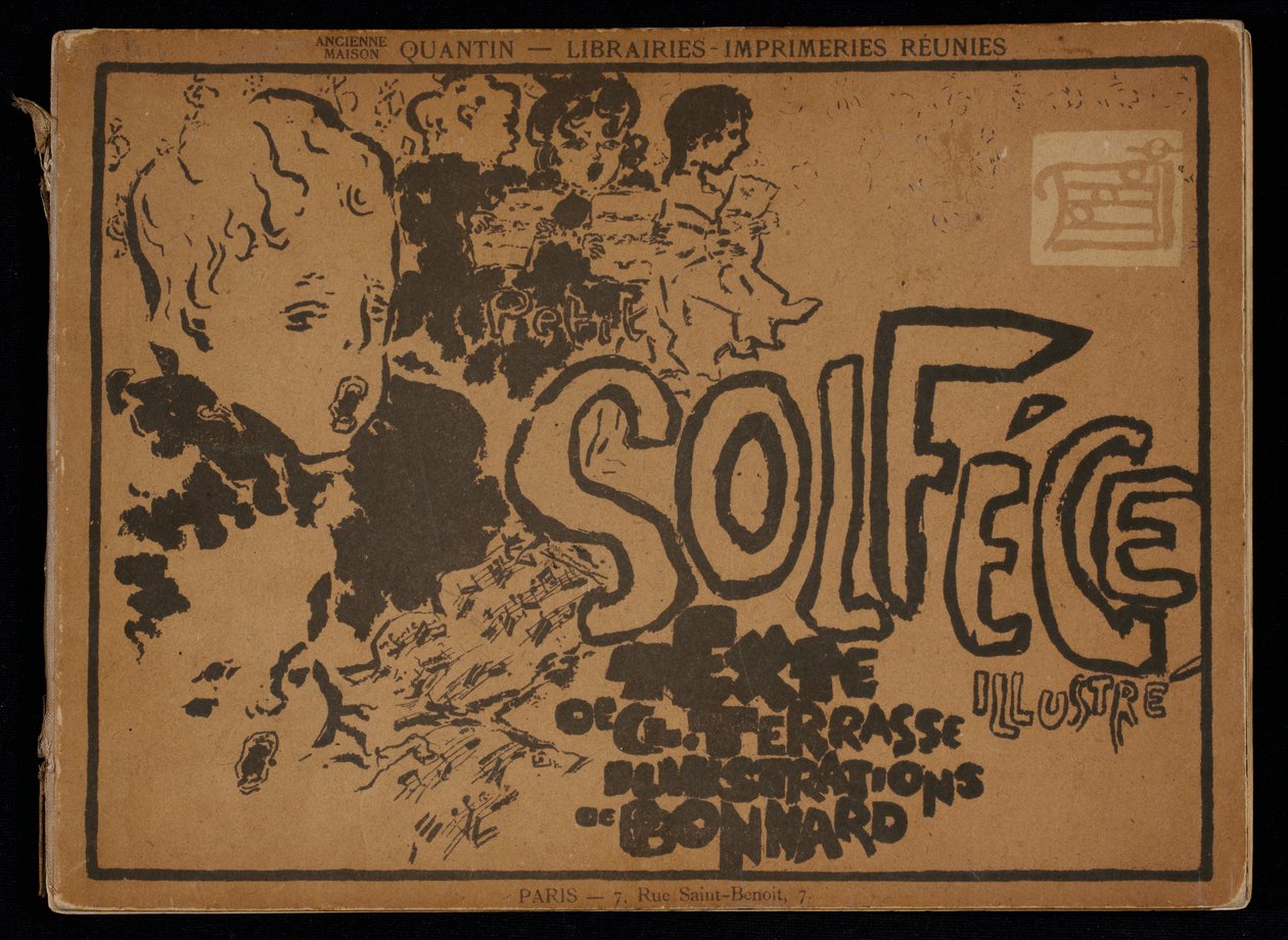 "Little illustrated solfègen" etukansi tekijältä Pierre Bonnard