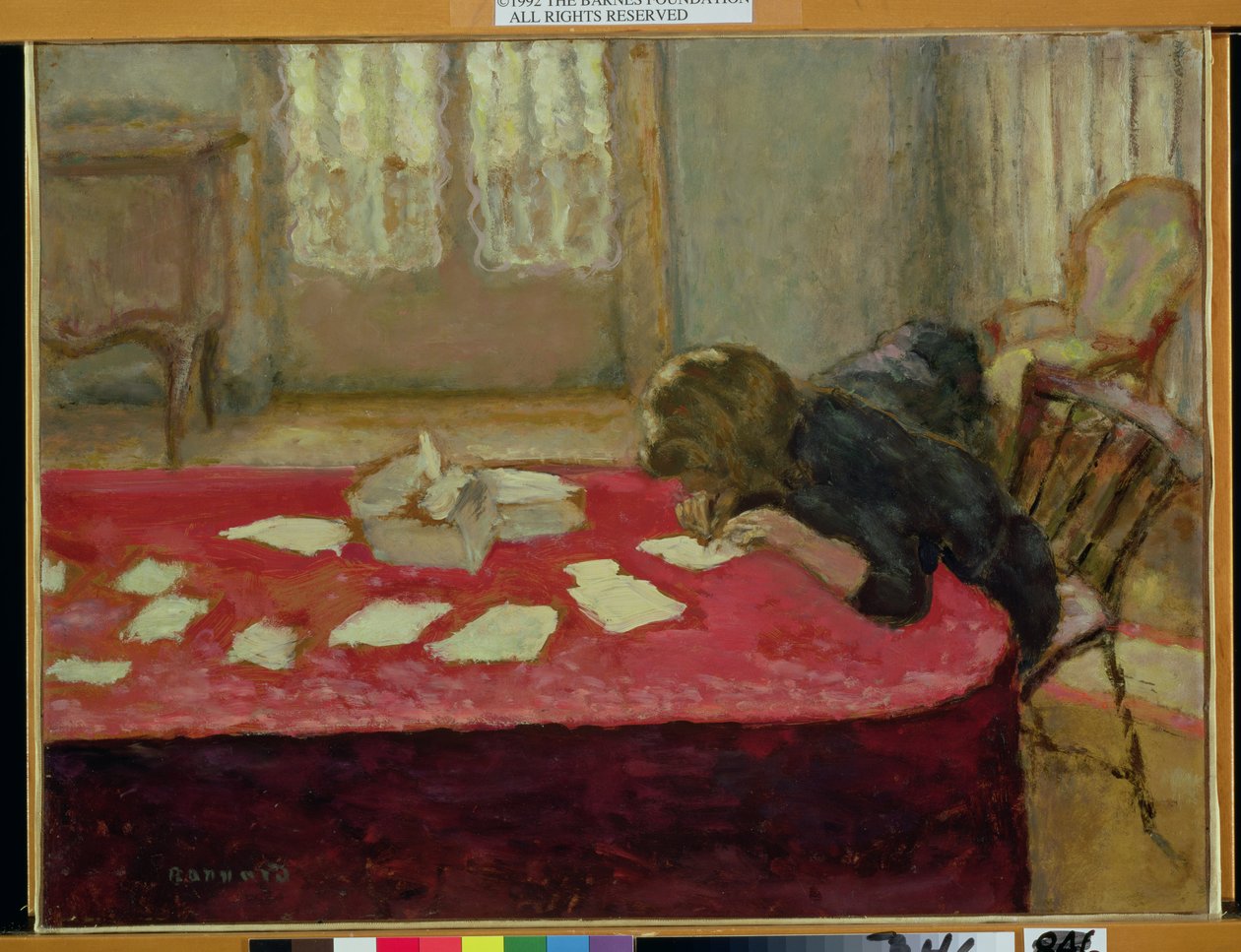 Tyttö Kirjoittaa tekijältä Pierre Bonnard