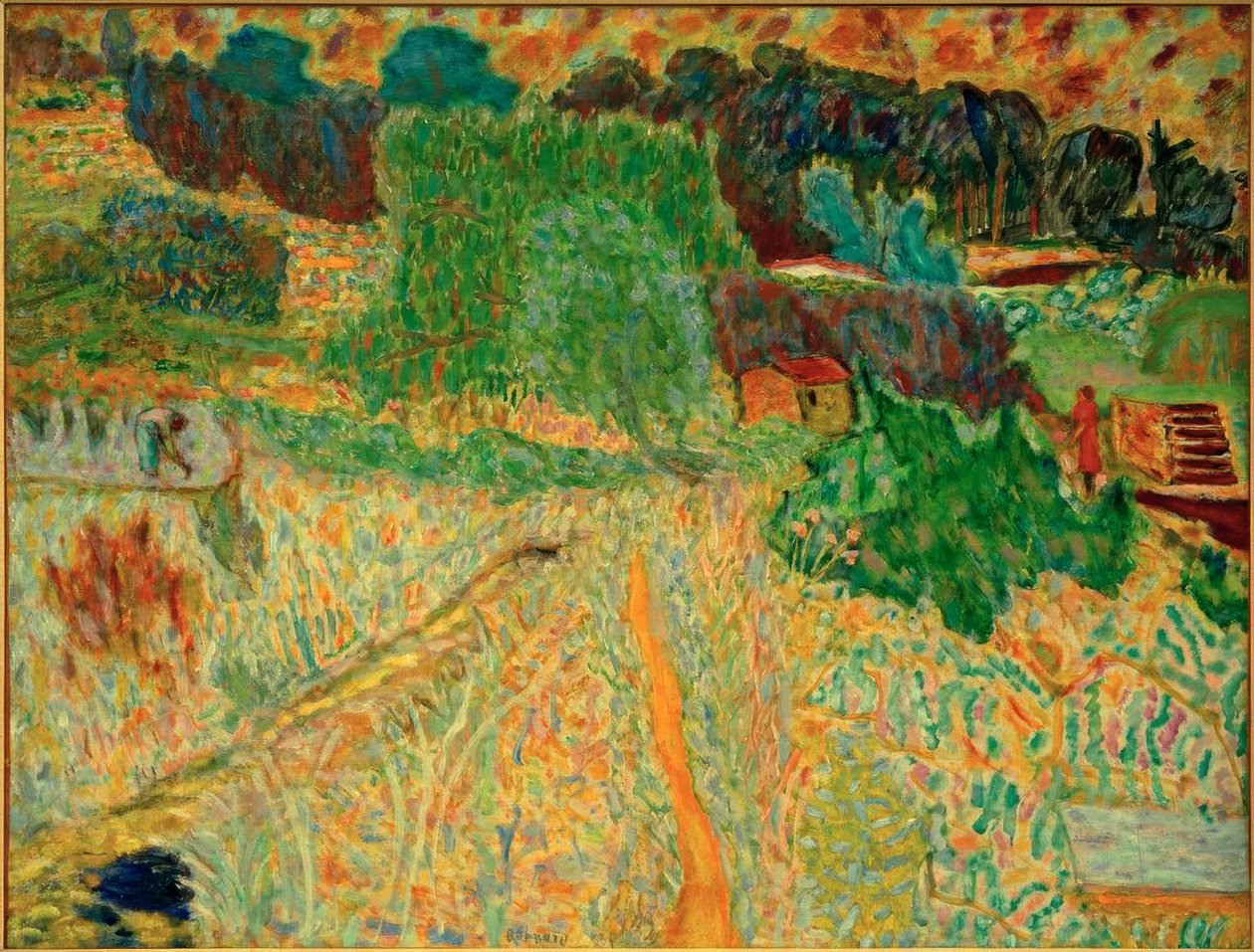Suuri Midi-maisema (Le Cannet) tekijältä Pierre Bonnard