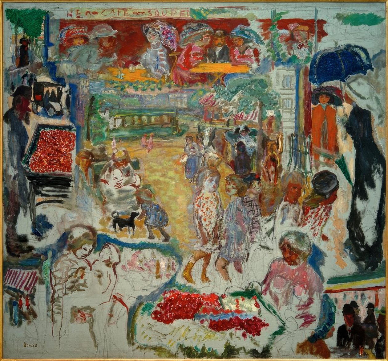 Upea sisustus, katukuva tekijältä Pierre Bonnard
