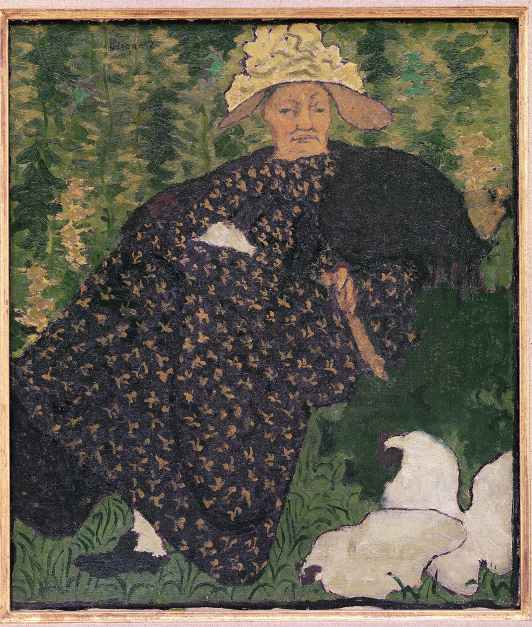 Isoäiti kanojen kanssa, 1890 tekijältä Pierre Bonnard