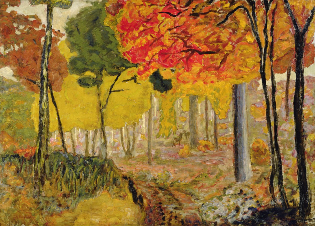 Hinds in the Undergroth, noin 1900 tekijältä Pierre Bonnard