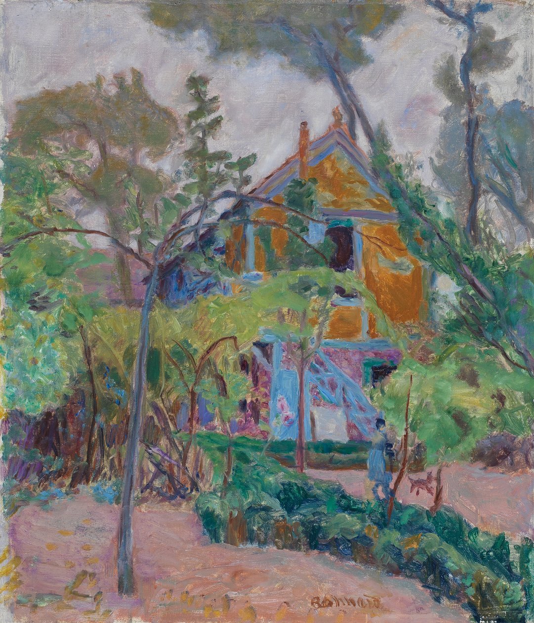Talo puiden keskellä, 1918 tekijältä Pierre Bonnard