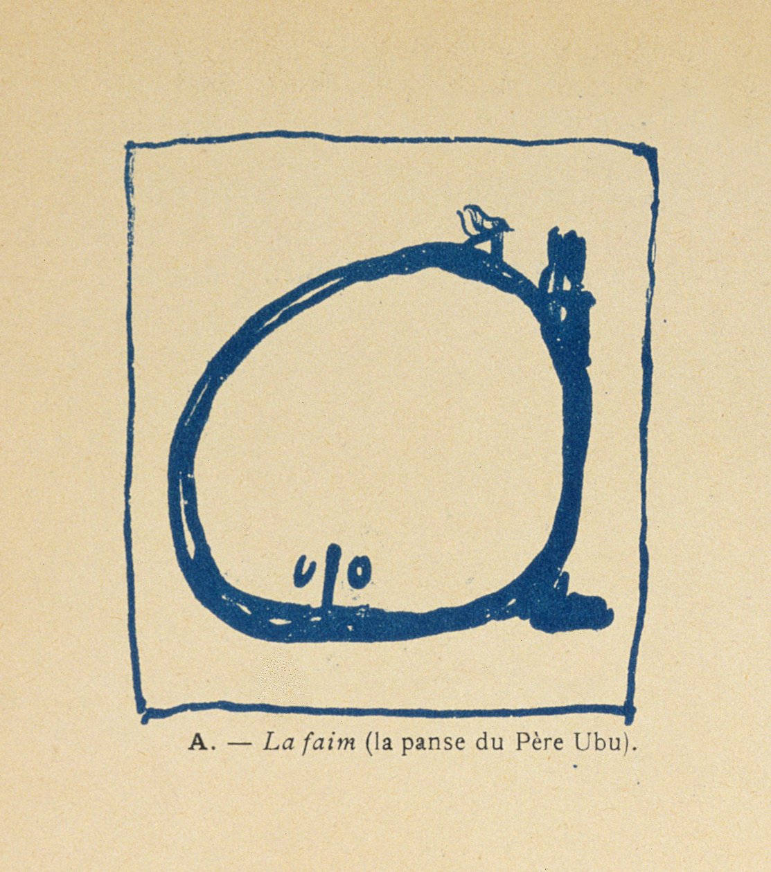 Nälkä – Pere Ubun laukaisu, Pere Ubun aakkosesta, 1900 tekijältä Pierre Bonnard