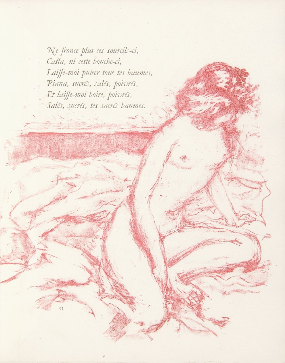 Kuvitus Paul Verlainen "Parallelementistä". tekijältä Pierre Bonnard