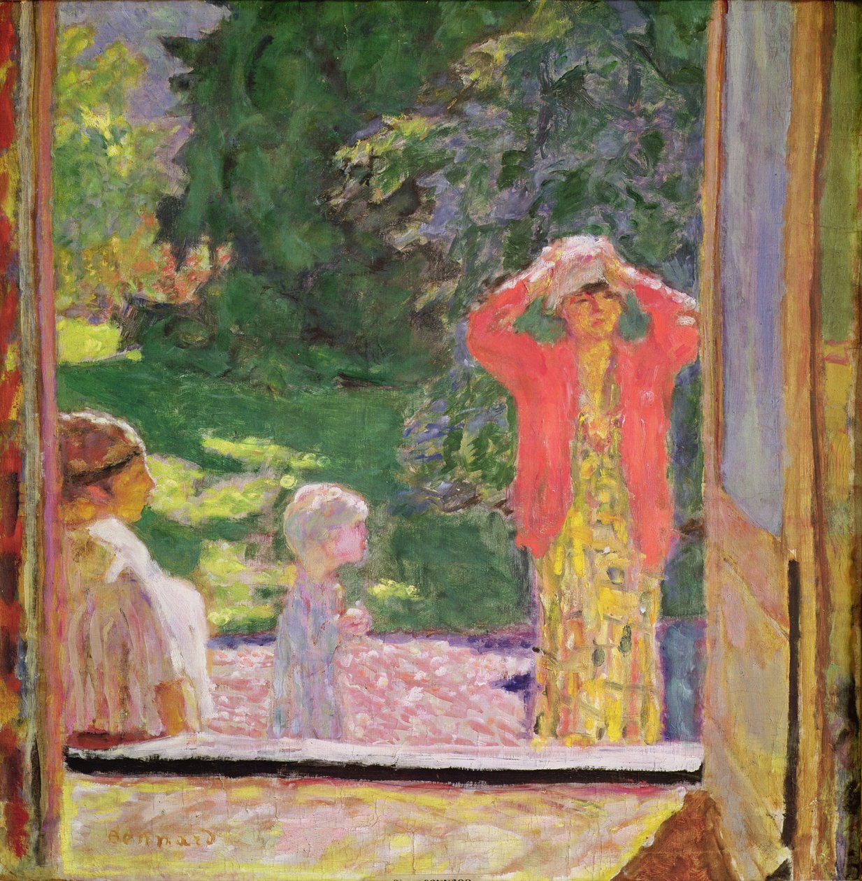 Ikkunan edessä, 1918 tekijältä Pierre Bonnard