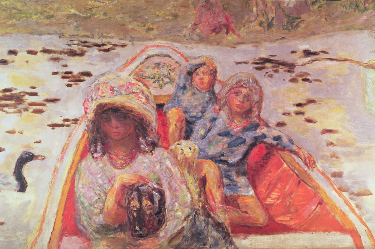 Veneessä, yksityiskohta tytöistä, n. 1907 (öljy kankaalle) (yksityiskohta 91687) tekijältä Pierre Bonnard