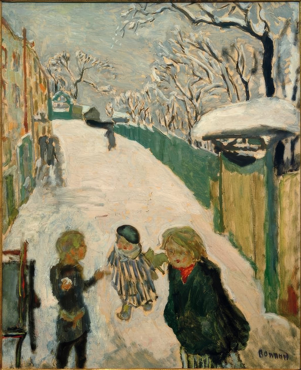 Jeux d’enfants dans la neige / La Rue tekijältä Pierre Bonnard