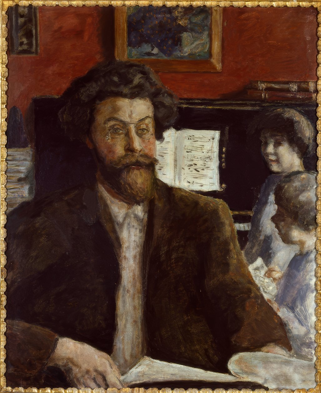 Säveltäjä Claude Terrasse poikiensa Jean ja Charlesin kanssa tekijältä Pierre Bonnard