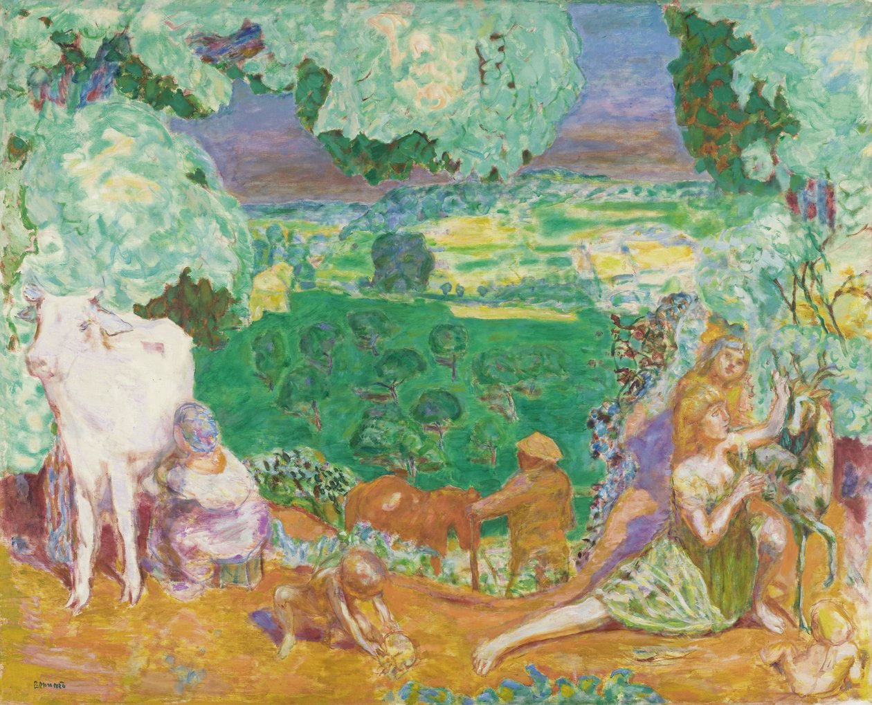 Pastoraalinen maisema-sinfonia, 1916-1920 tekijältä Pierre Bonnard